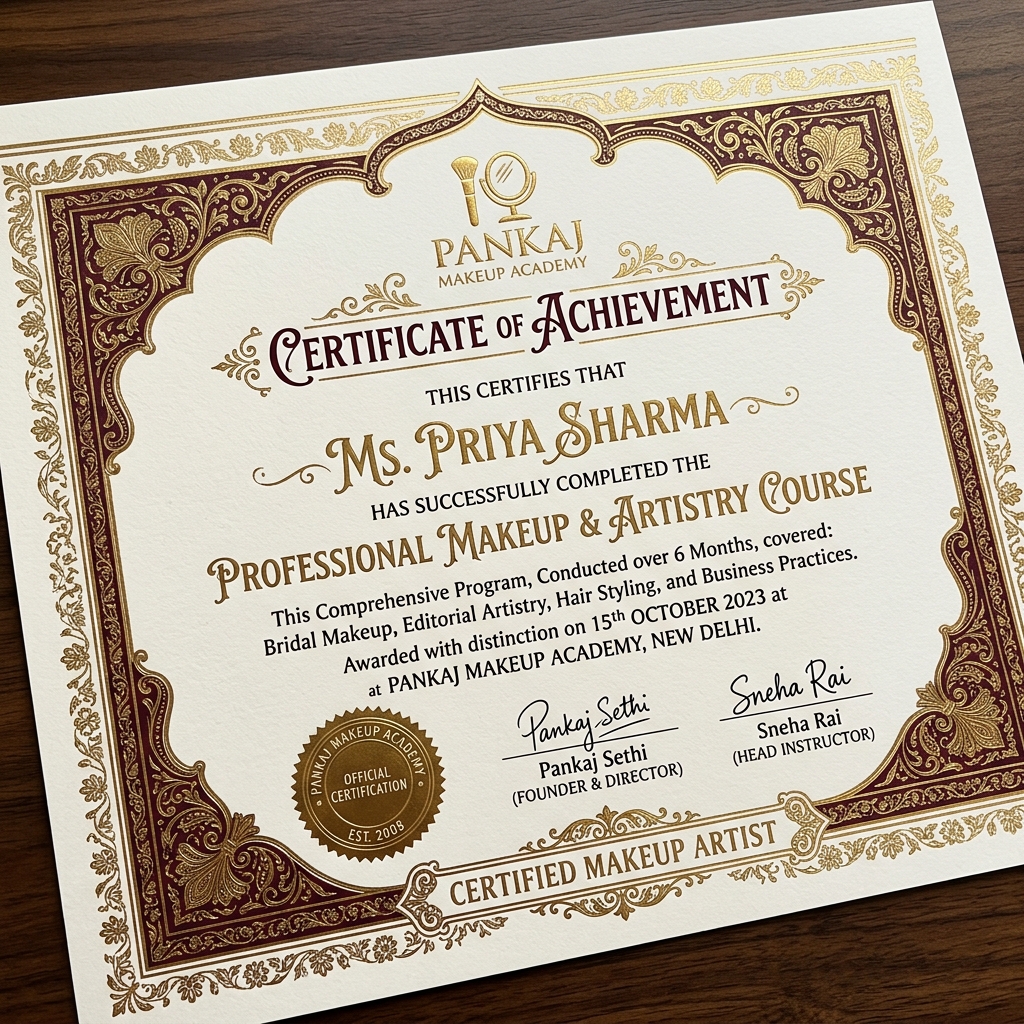 Professional Makeup Artistry Certificate